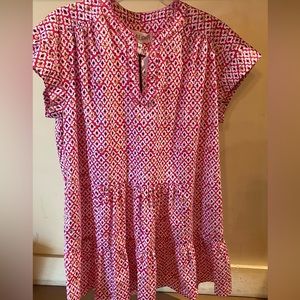 Sale/ NWT Saloni Ashley print dress Sz 8